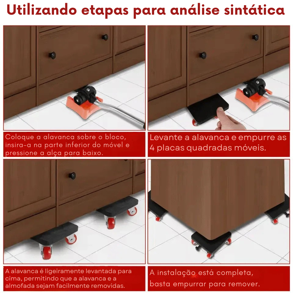 Transportador de móveis para cargas pesadas
